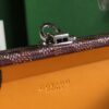 Minaudiere goyardine leather handbag Goyard Burgundy in