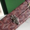 Minaudiere goyardine leather handbag Goyard Burgundy in