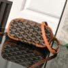 GOYARD Goyardine Canvas With Chevroches Calfskin Shoulder Bag, Crossbody Bag, Handbag Mini Women's Black & Brown