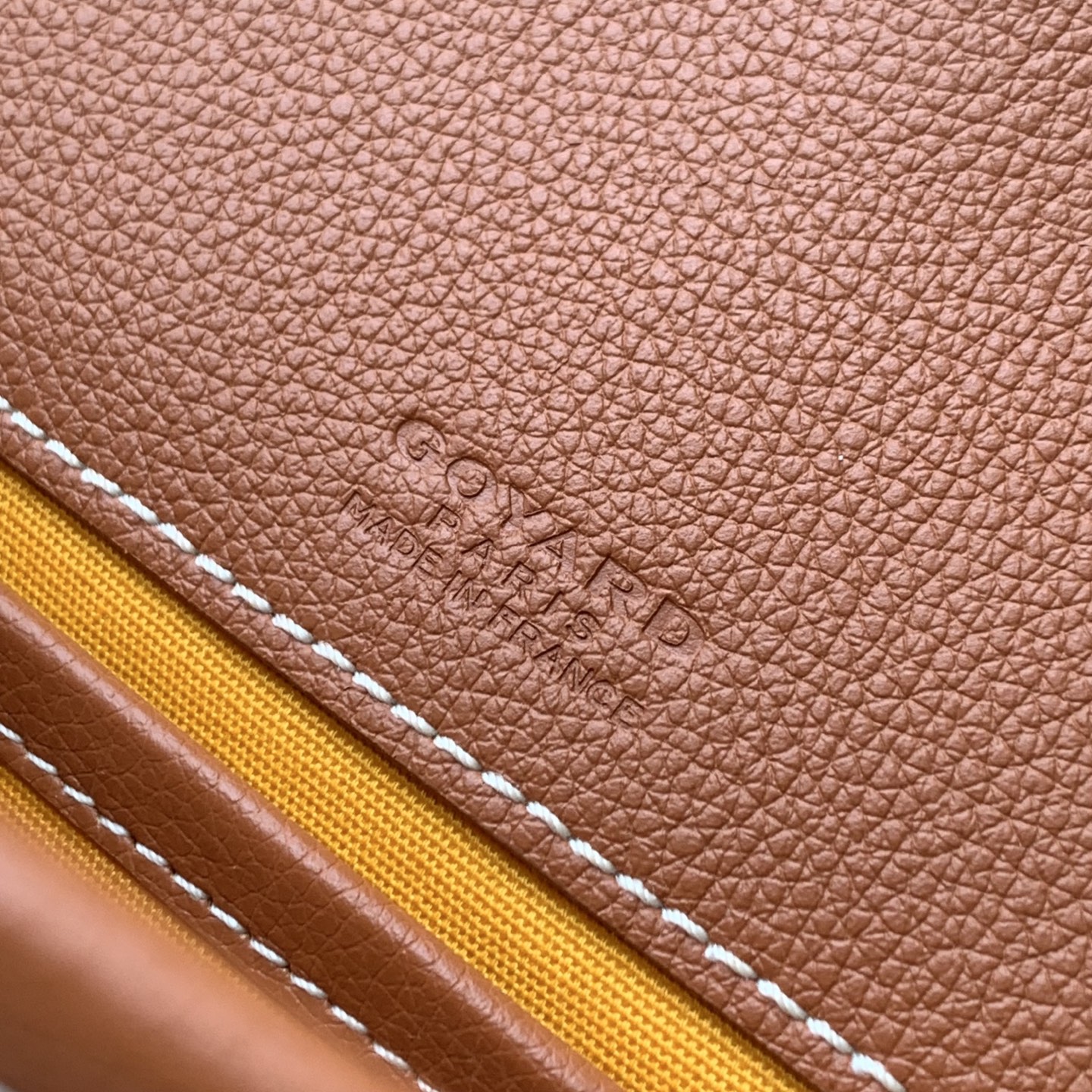 Goyard Black Goyardine Canvas And Tan Chevroches