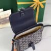 GOYARD Goyardine Plumet Wallet Clutch Navy 1676538