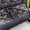 GOYARD Goyardine Plumet Wallet Clutch Navy 1676538