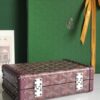 Minaudiere goyardine leather handbag Goyard Burgundy in
