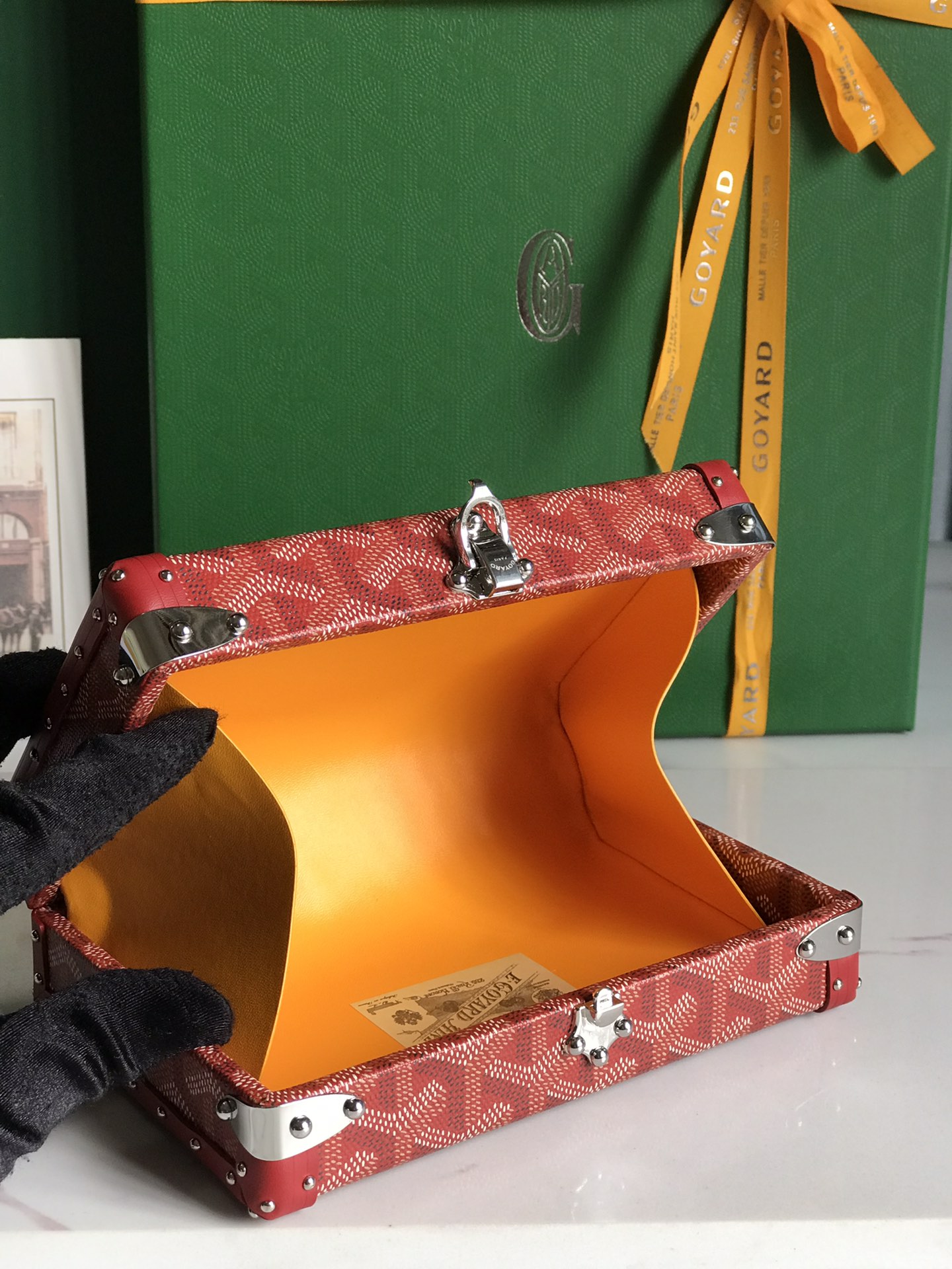 Goyard red Minaudiere Trunk Bag Goyard |