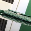 Goyard Green Goyardine Coated Canvas and Leather