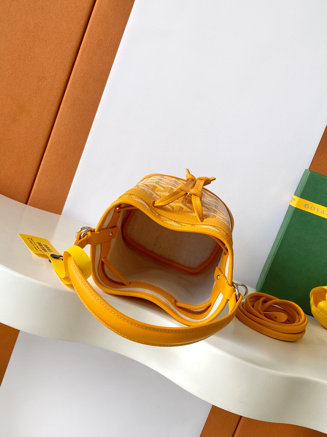 Goyard Petite Flot Bucket Bag yellow Tan 139758379