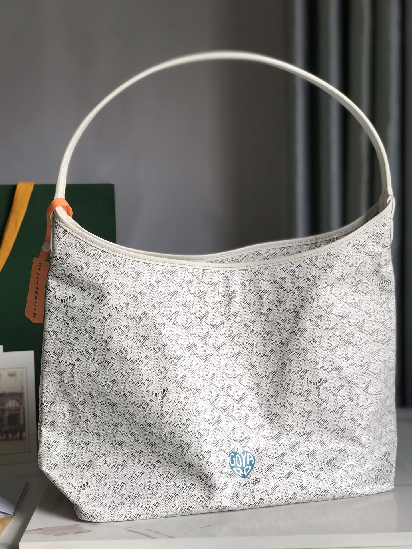 Goyard Bohemme Hobo Bag White Women's Tote Bag White