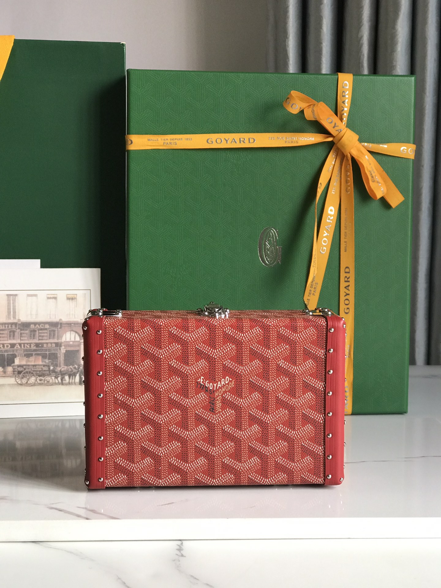 Goyard red Minaudiere Trunk Bag Goyard |