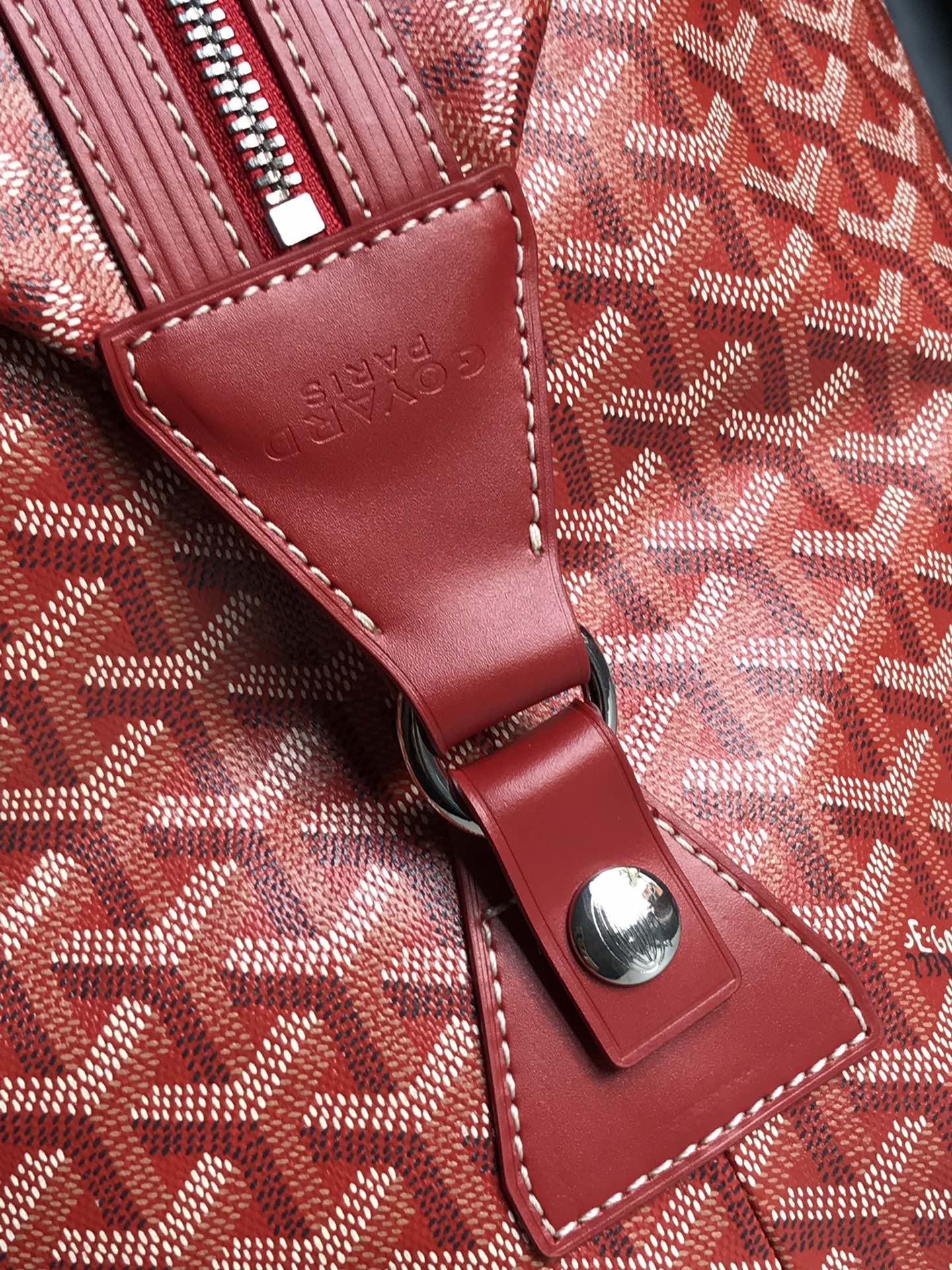 Goyard Sac Boeing 55 Duffle Handbag in red 98387