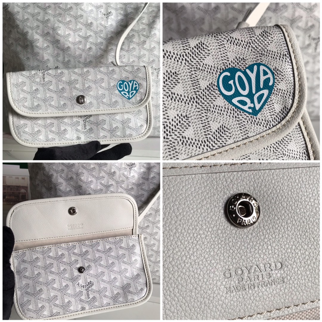 Goyard Bohemme Hobo Bag White Women's Tote Bag White