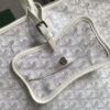 Goyard Chien Gris Pet Carrier Tote Coated Canvas bag white