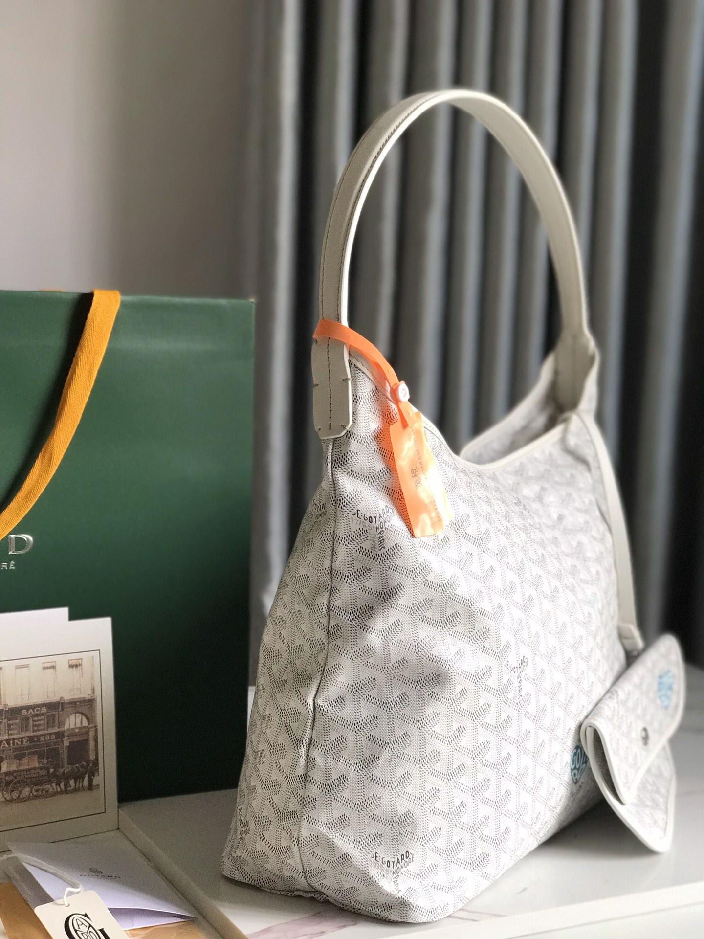 Goyard Bohemme Hobo Bag White Women's Tote Bag White