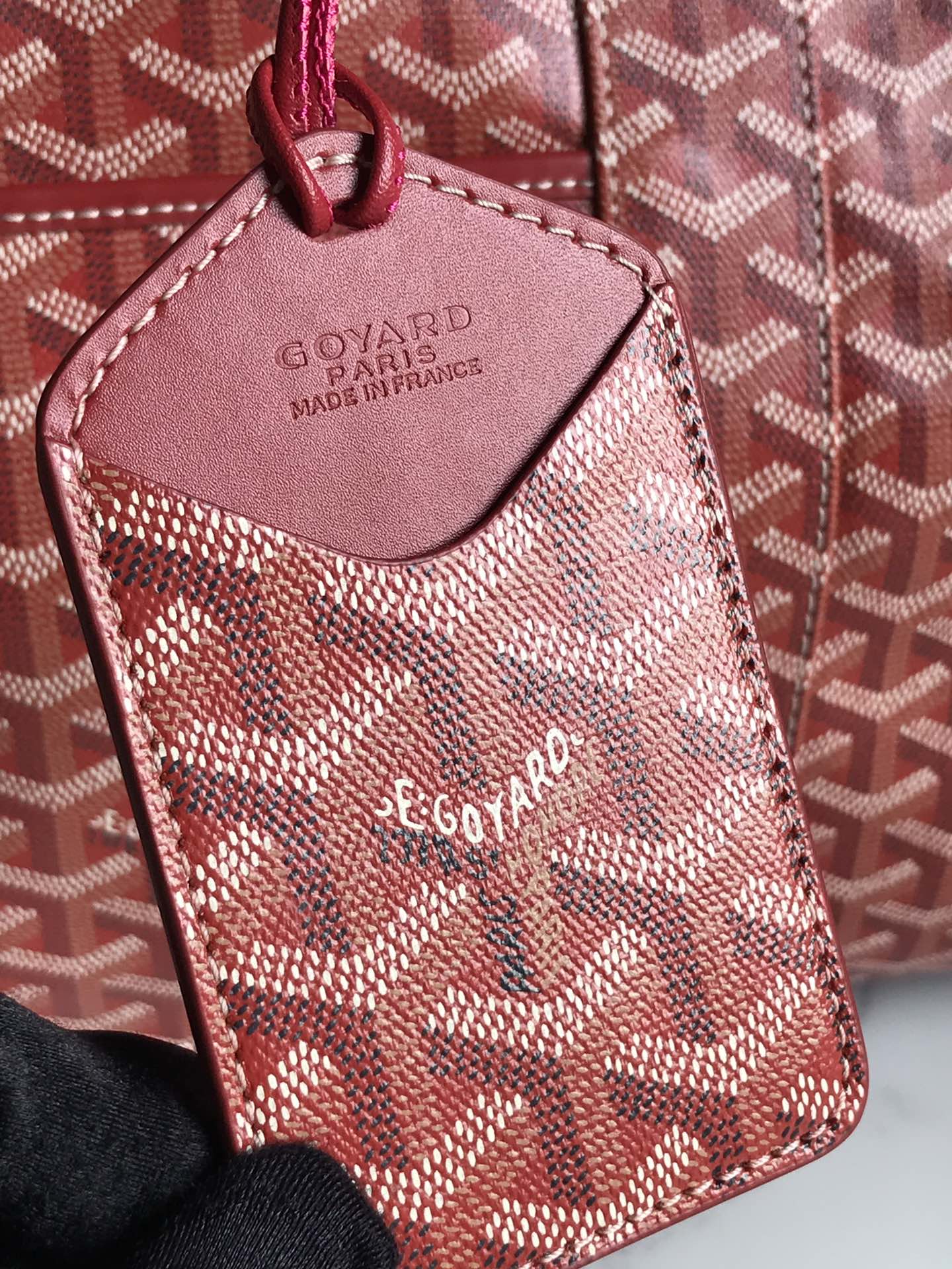 Goyard Sac Boeing 55 Duffle Handbag in red 98387