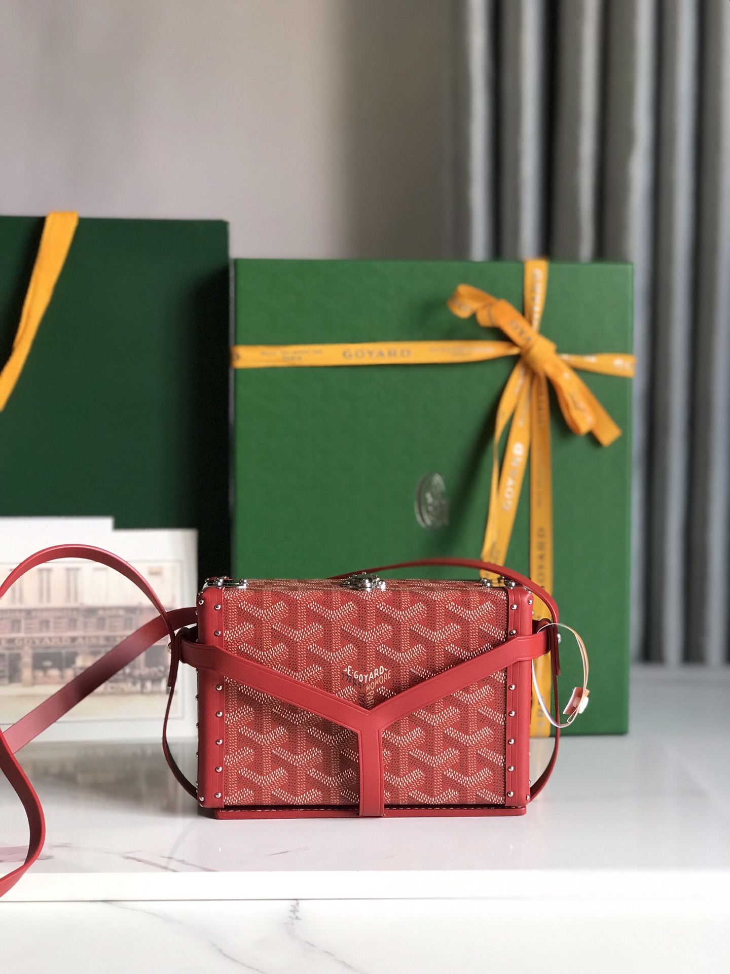 Goyard red Minaudiere Trunk Bag Goyard |
