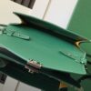 Goyard Green Goyardine Coated Canvas and Leather