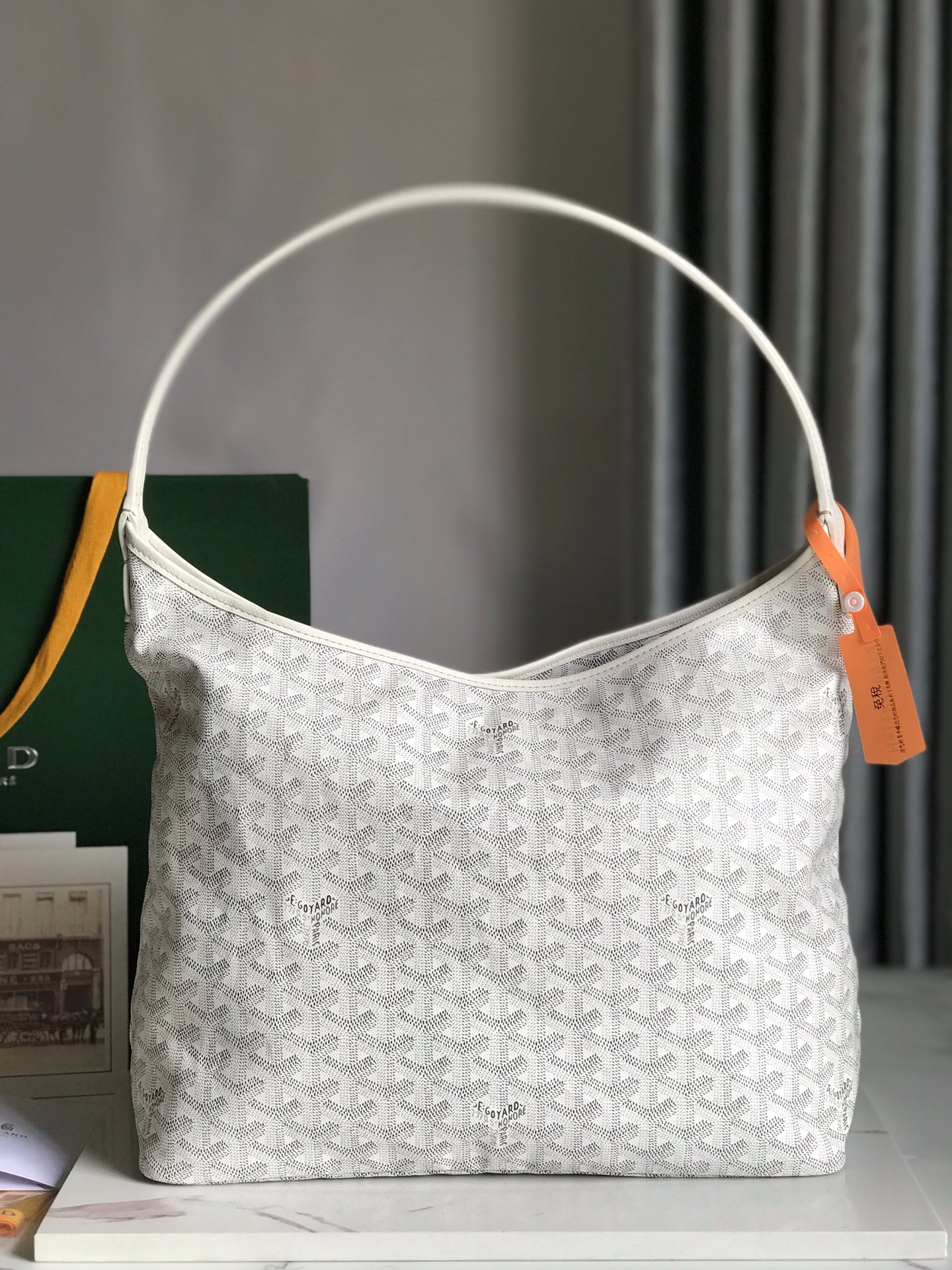 Goyard Bohemme Hobo Bag White Women's Tote Bag White