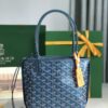 GOYARD Iridescent Goyardine Saint Louis PM Pearly Blue 1609675