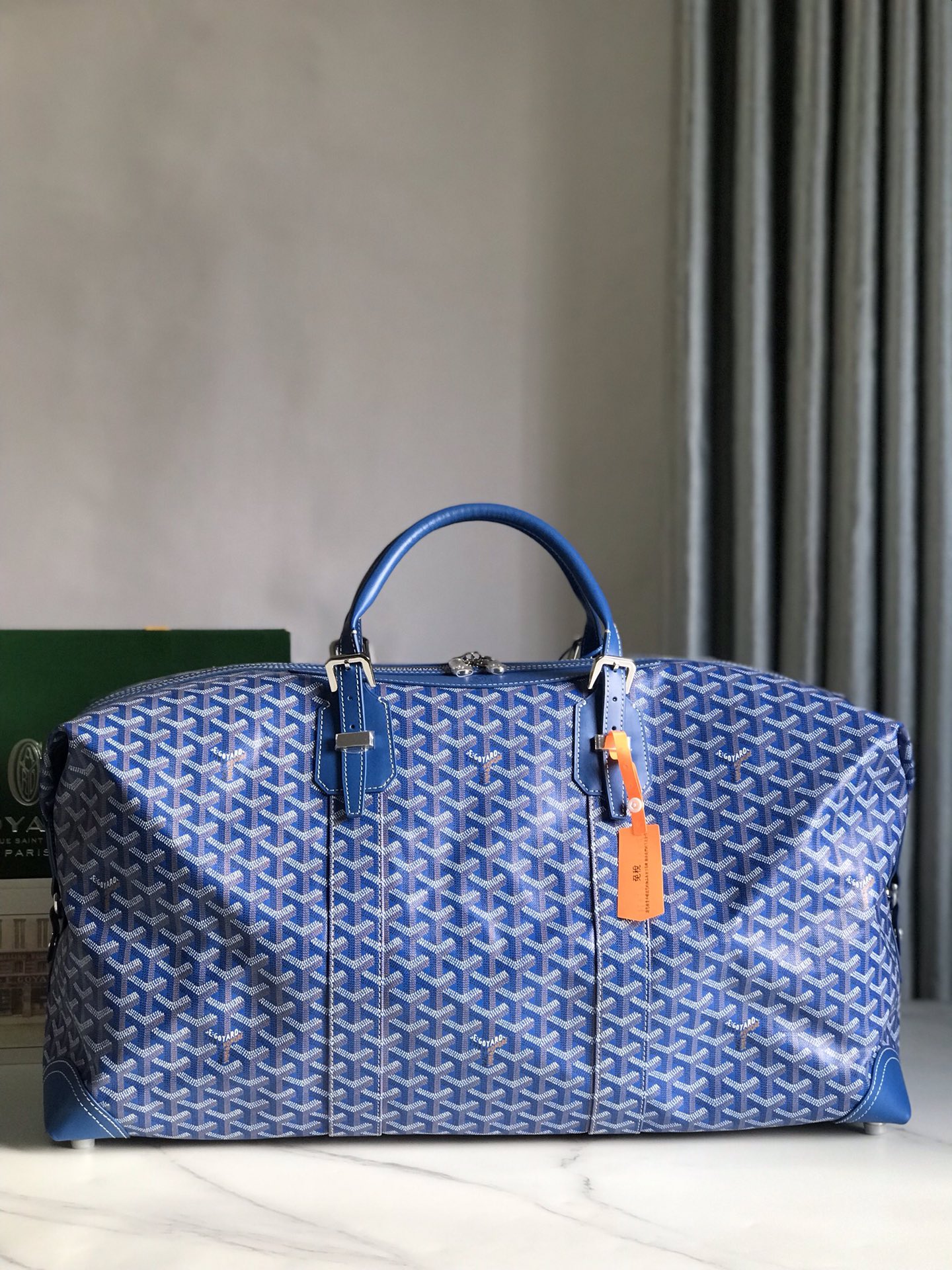 Goyard Sac Boeing 55 Duffle Handbag in Blue 98387