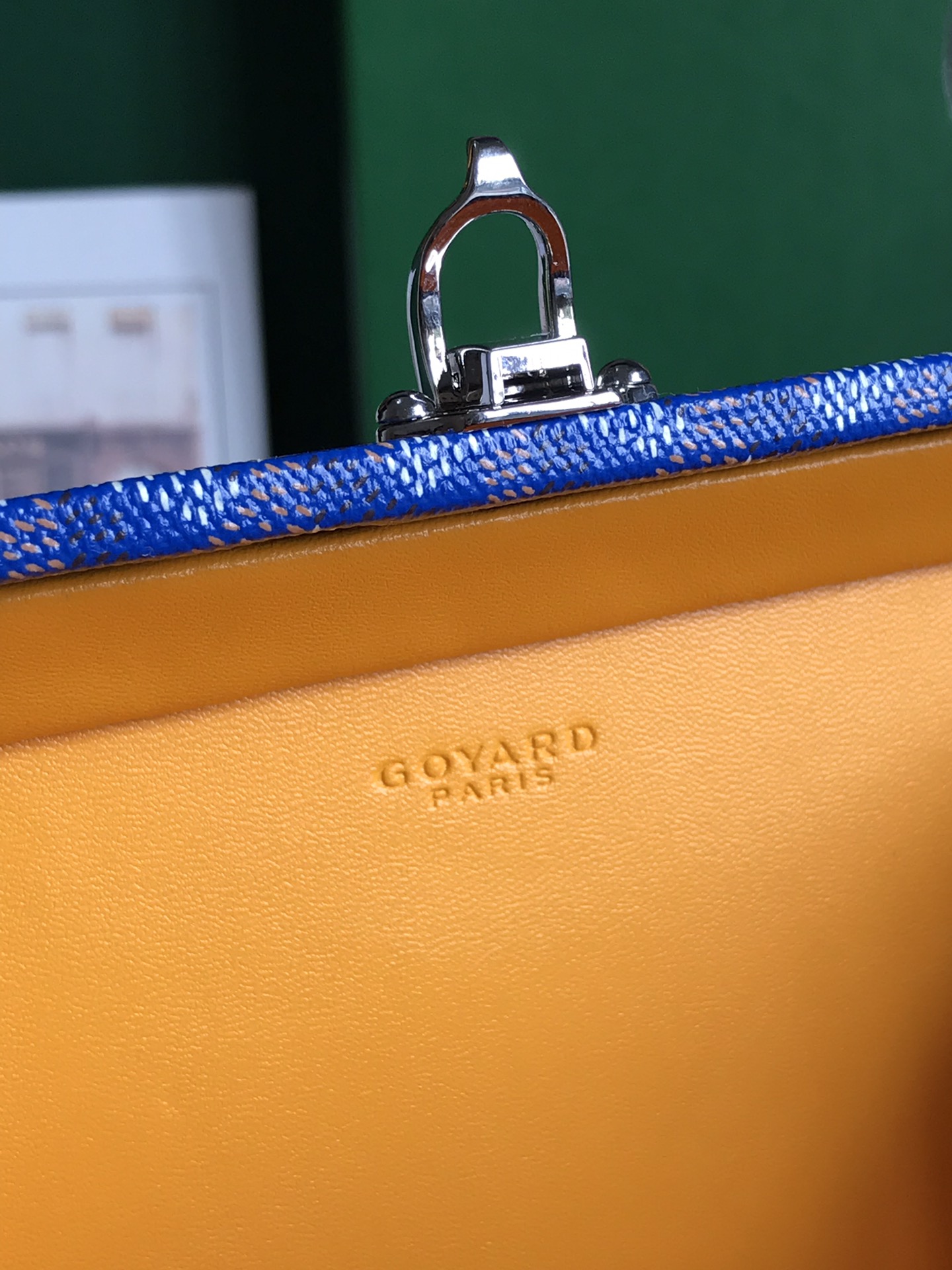 Goyard Blue  Minaudiere Trunk Bag Goyard |