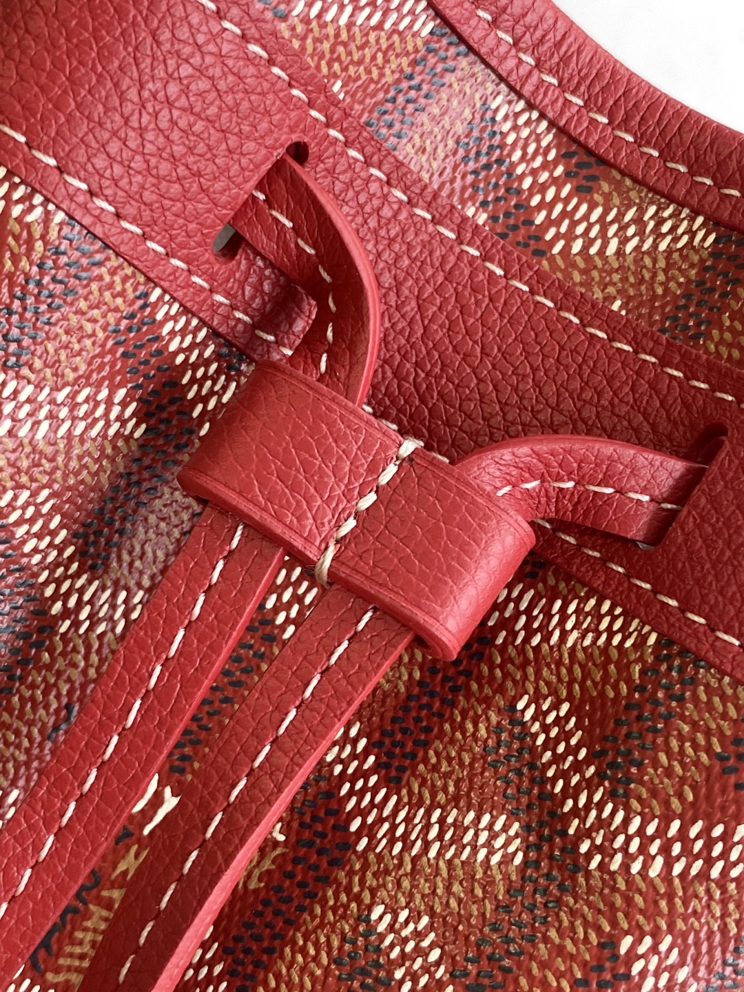 Goyard Petite Flot Bucket Bag red Tan 139758379