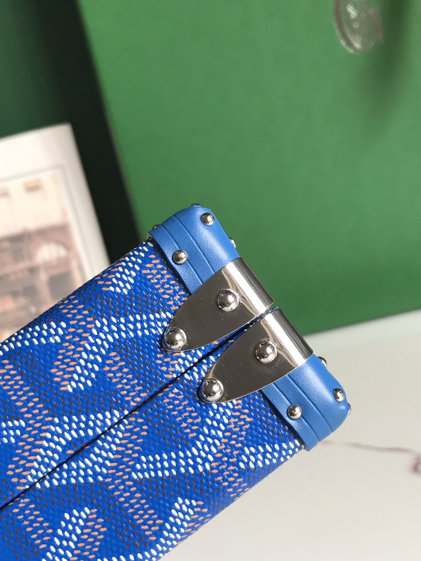 Goyard Blue  Minaudiere Trunk Bag Goyard |