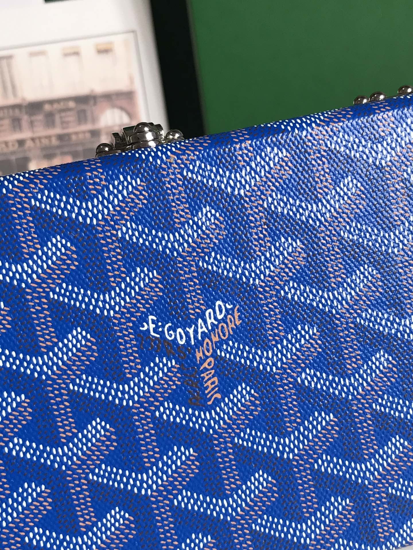 Goyard Blue  Minaudiere Trunk Bag Goyard |