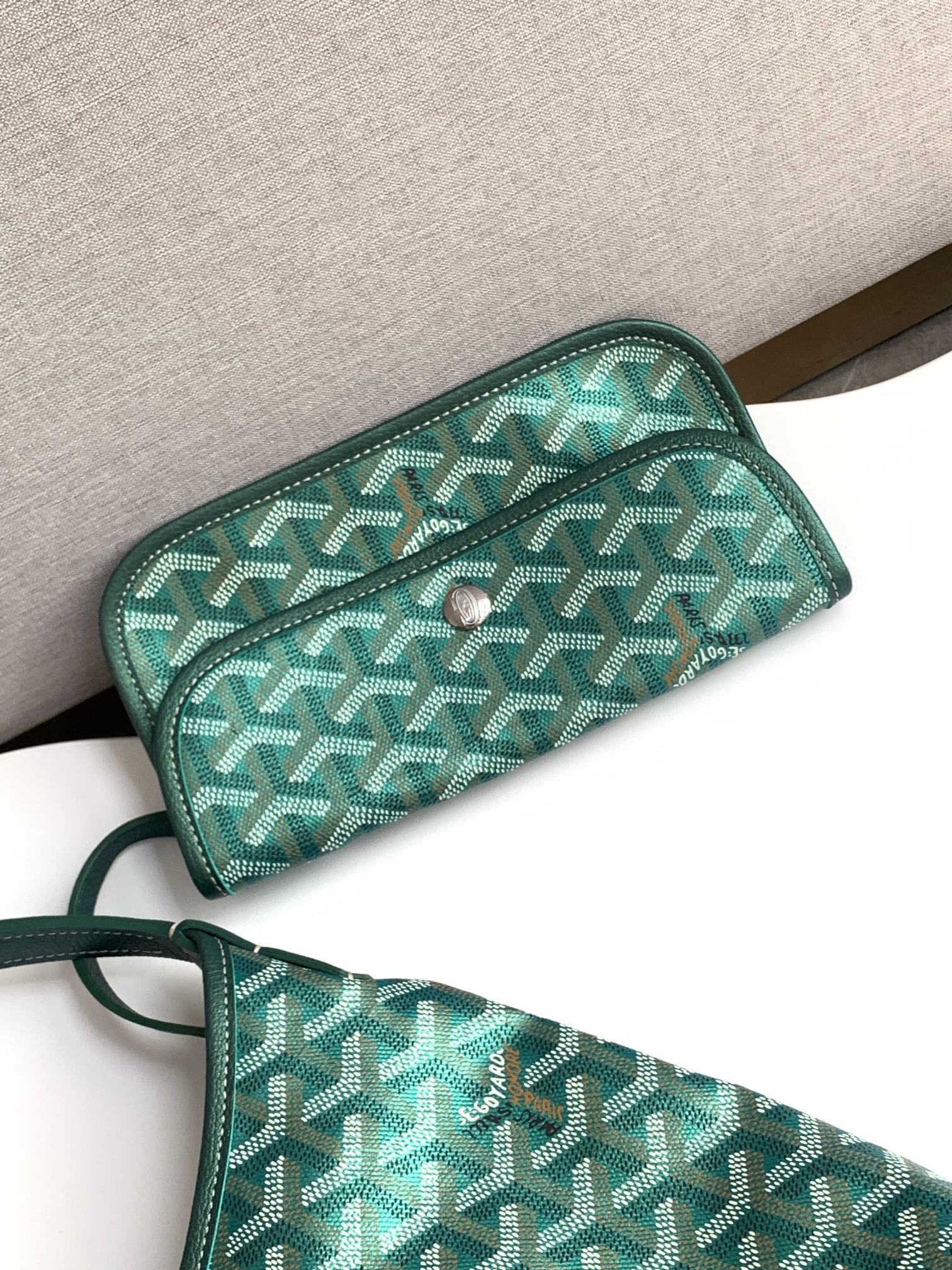 GOYARD Goyardine Boheme Hobo Green 1588320