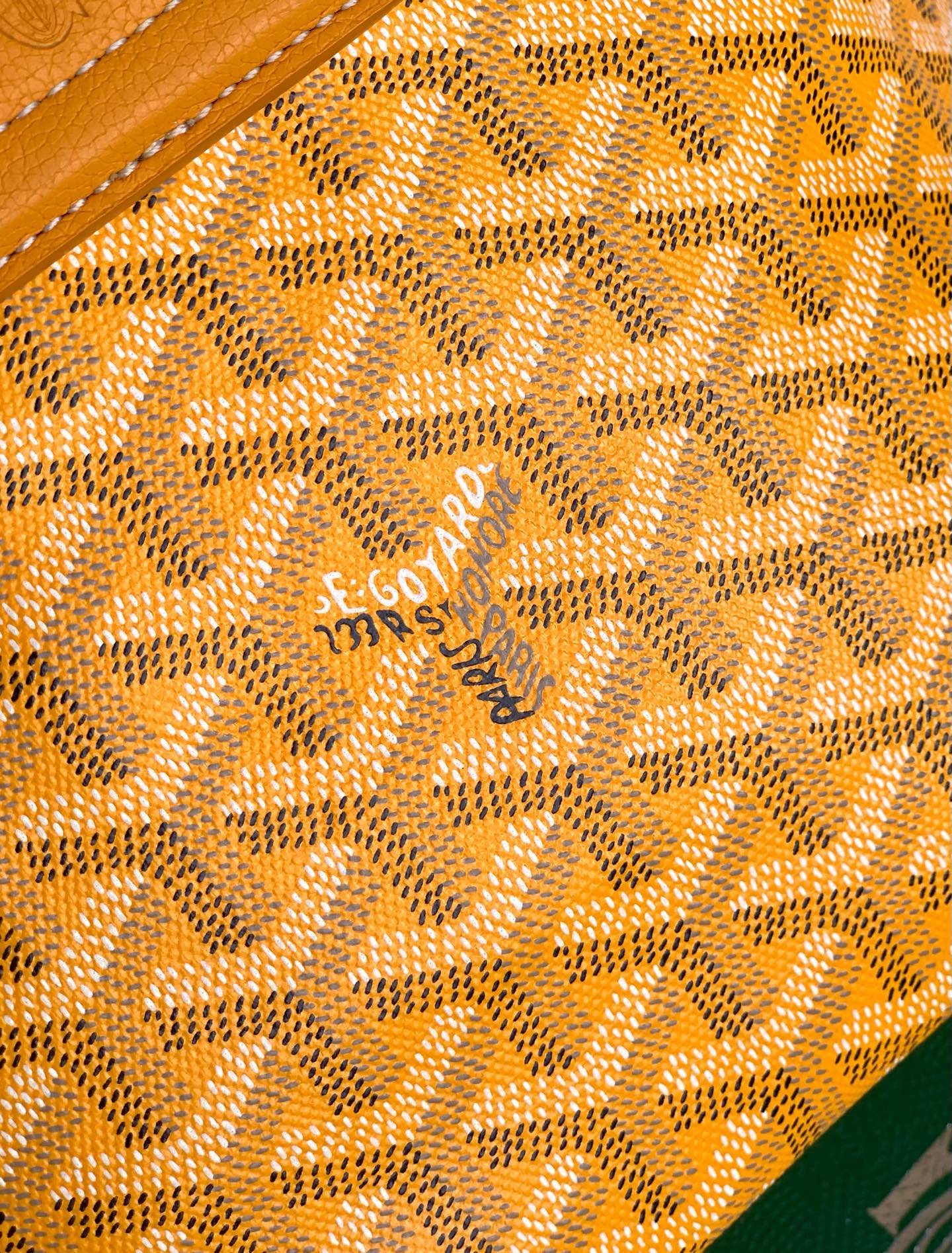 Goyard Beluga Mini Bag In Yellow Goyardine Canvas And