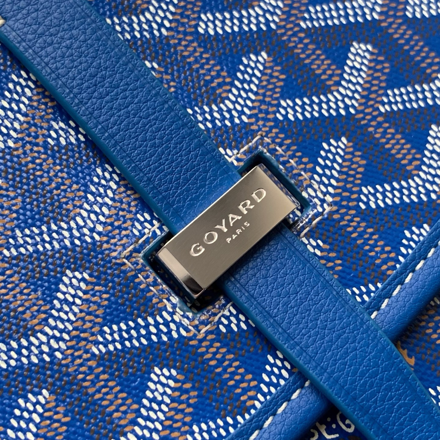 GOYARD Goyardine Belvedere II PM Messenger Bag Sky Blue 1368143
