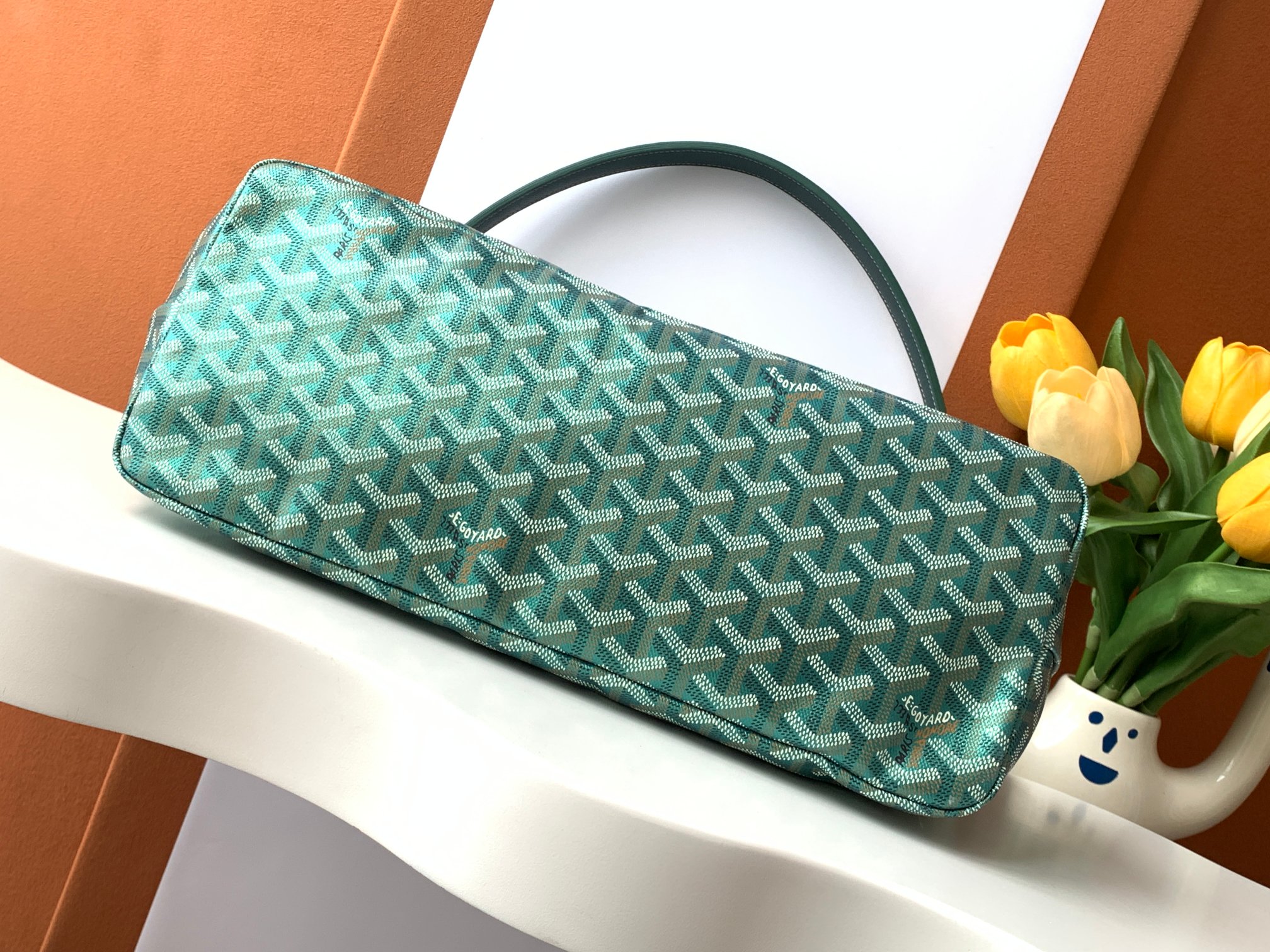 GOYARD Goyardine Boheme Hobo Green 1588320
