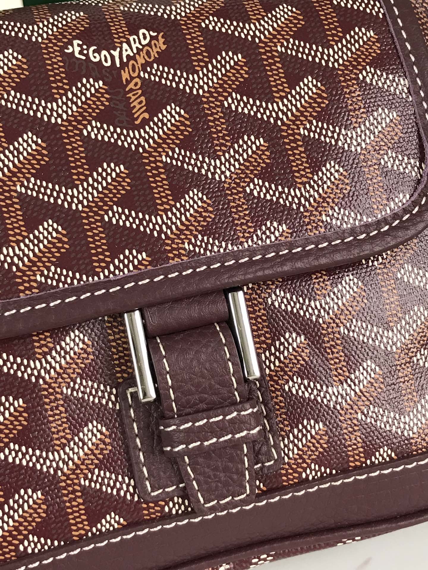 Goyard Brown Coated Canvas Mini Cross-Body Bag
