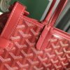 Goyard Chien Gris Pet Carrier Tote Coated Canvas bag red