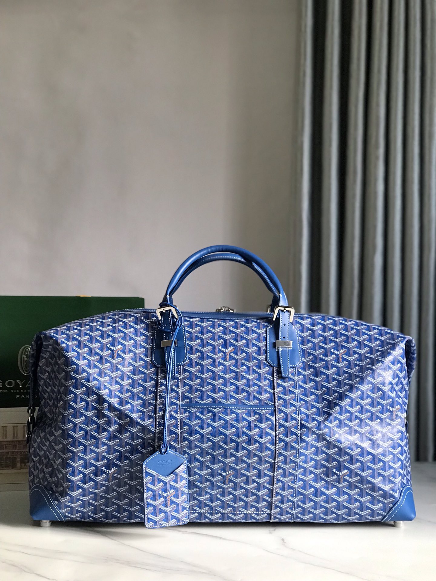 Goyard Sac Boeing 55 Duffle Handbag in Blue 98387