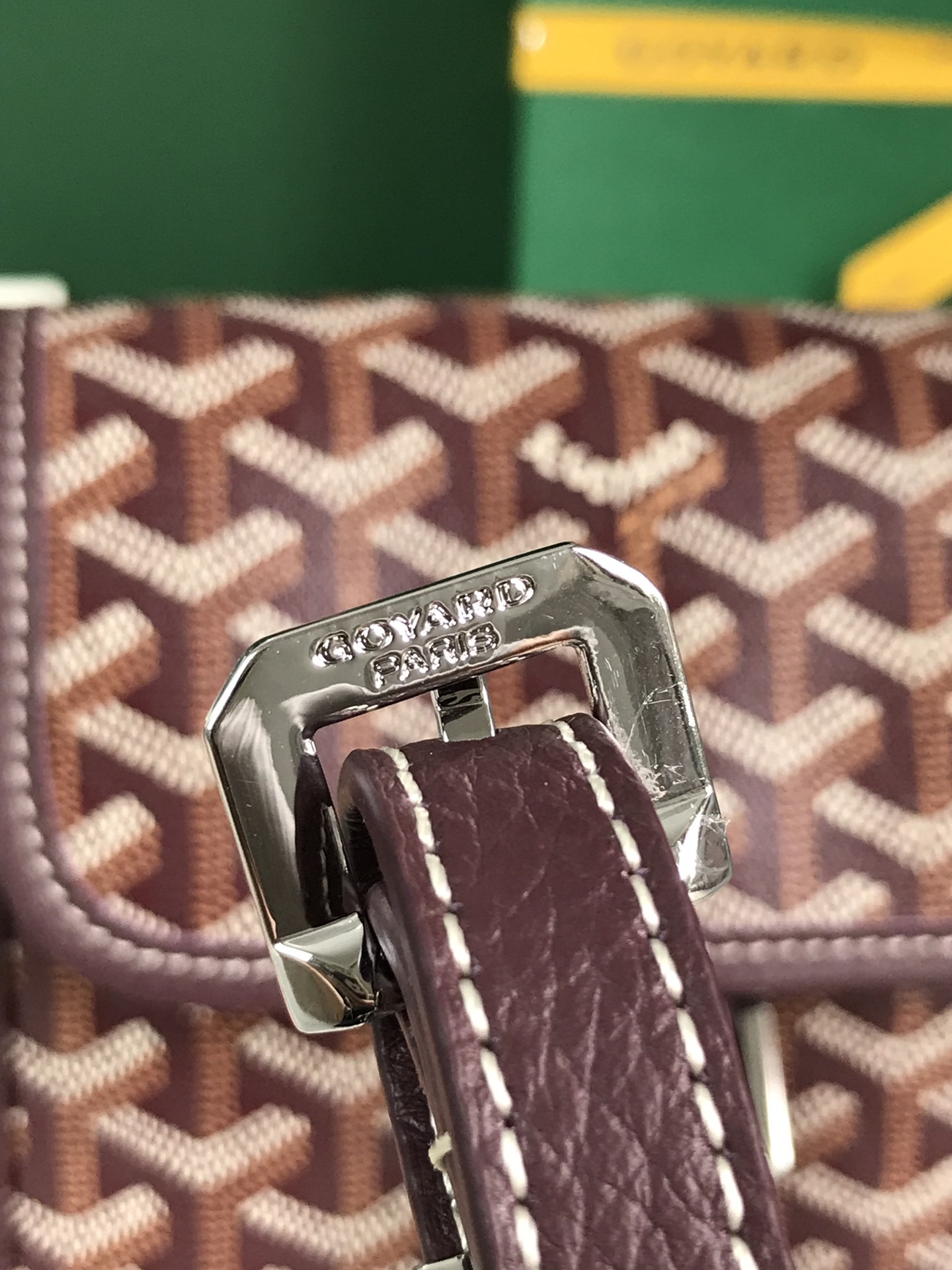 Goyard Brown Coated Canvas Mini Cross-Body Bag