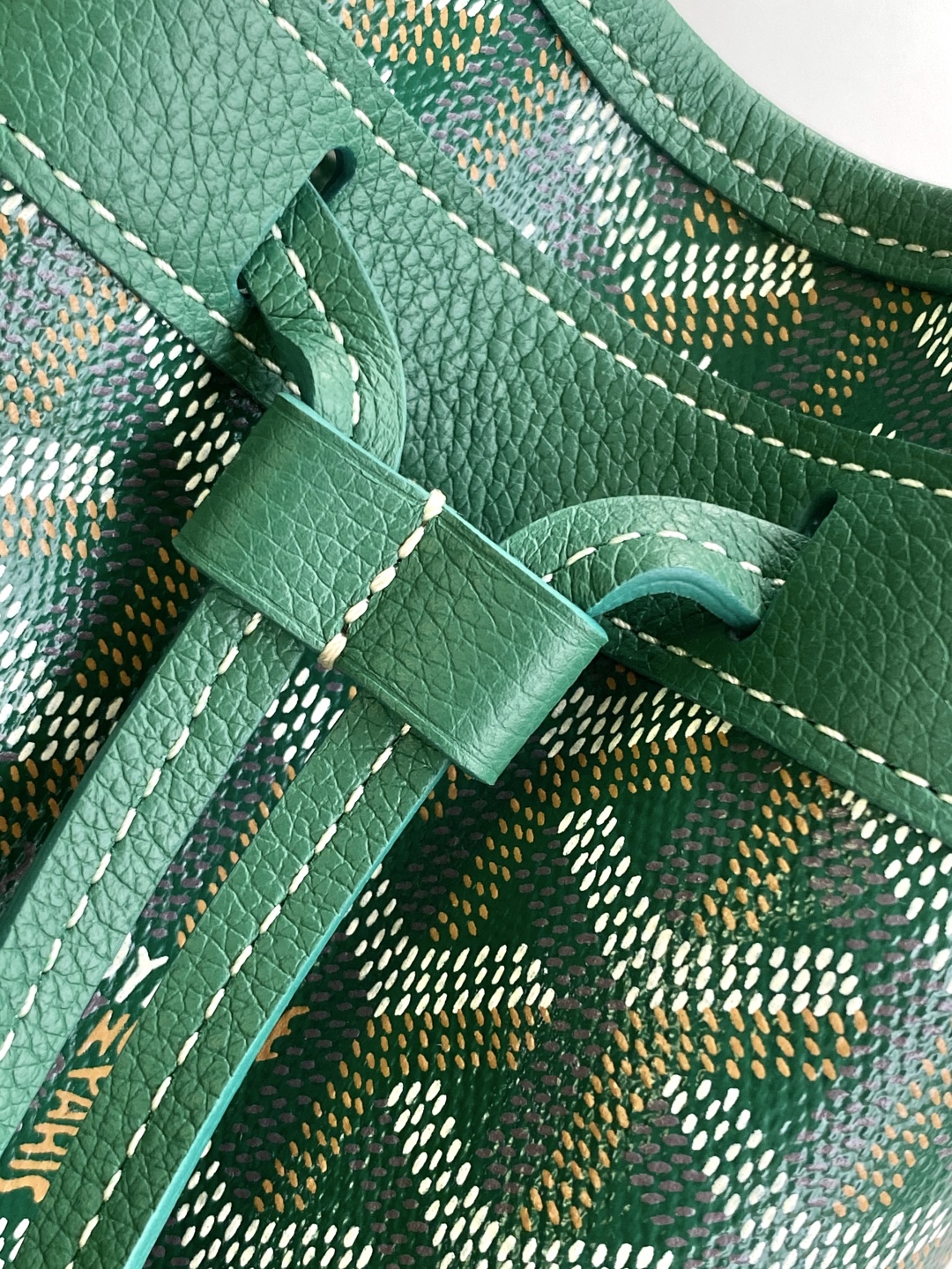 Goyard Petite Flot Bucket Bag green Tan 139758379 | eBay