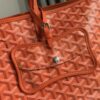 Goyard Chien Gris Pet Carrier Tote Coated Canvas bag orange