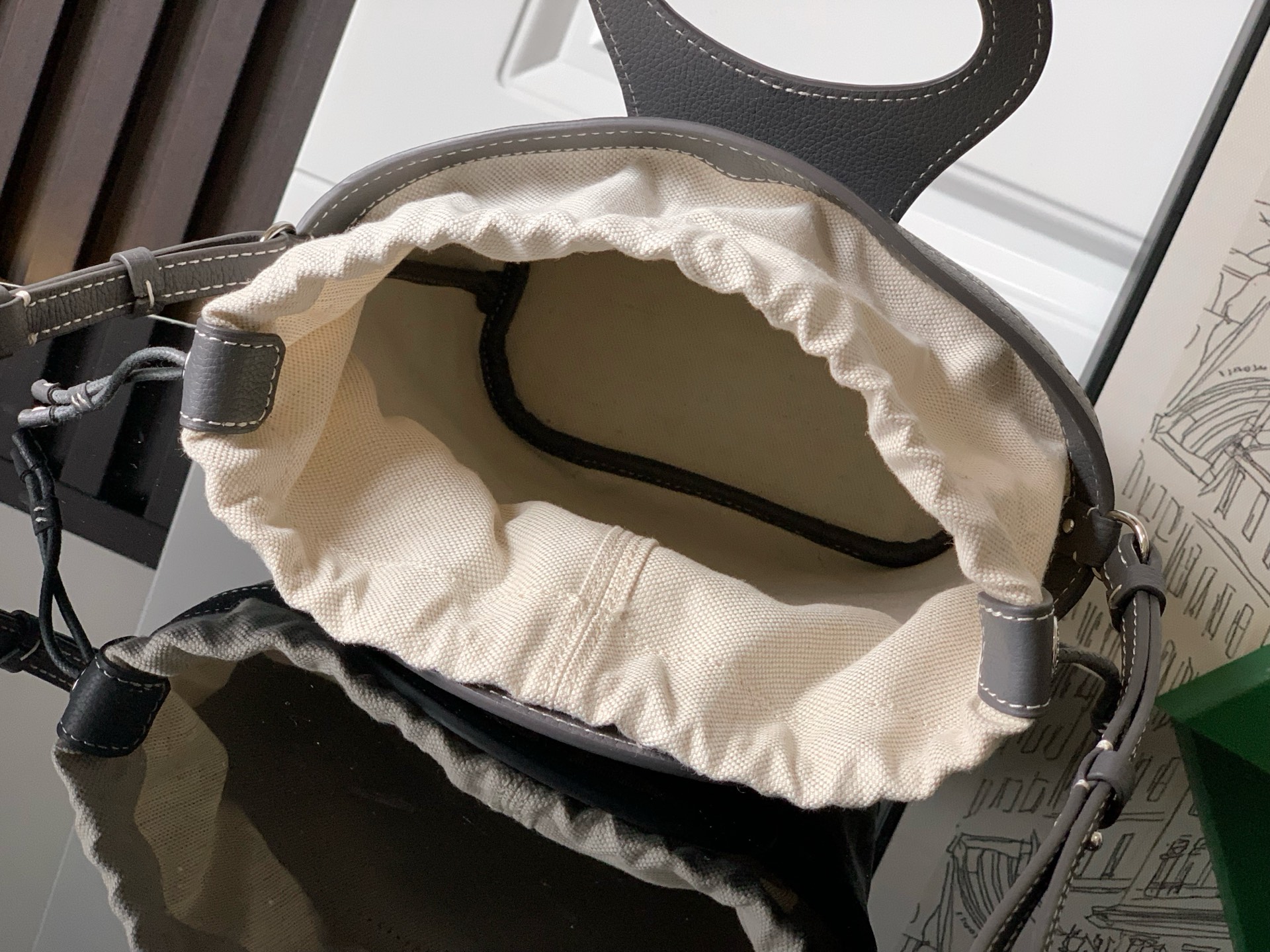 Goyard Beluga Mini Bag In Gray Goyardine Canvas And ...
