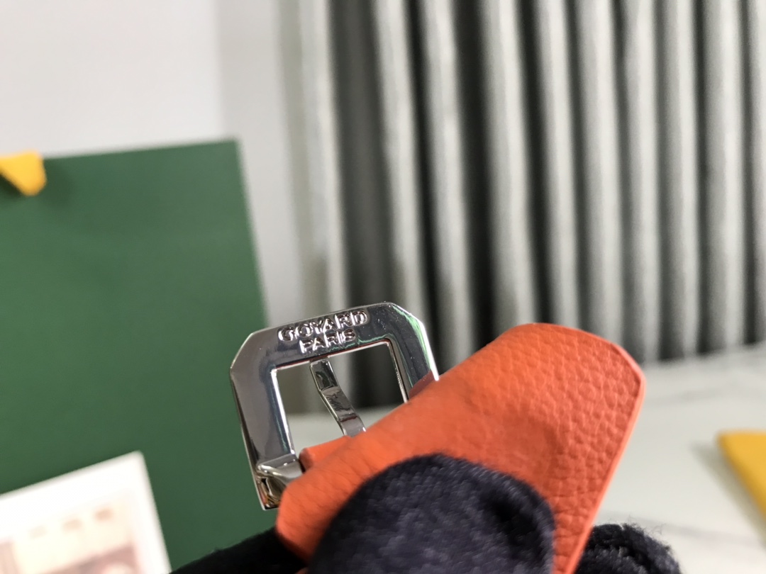 Goyard Chien Gris Pet Carrier Tote Coated Canvas bag orange