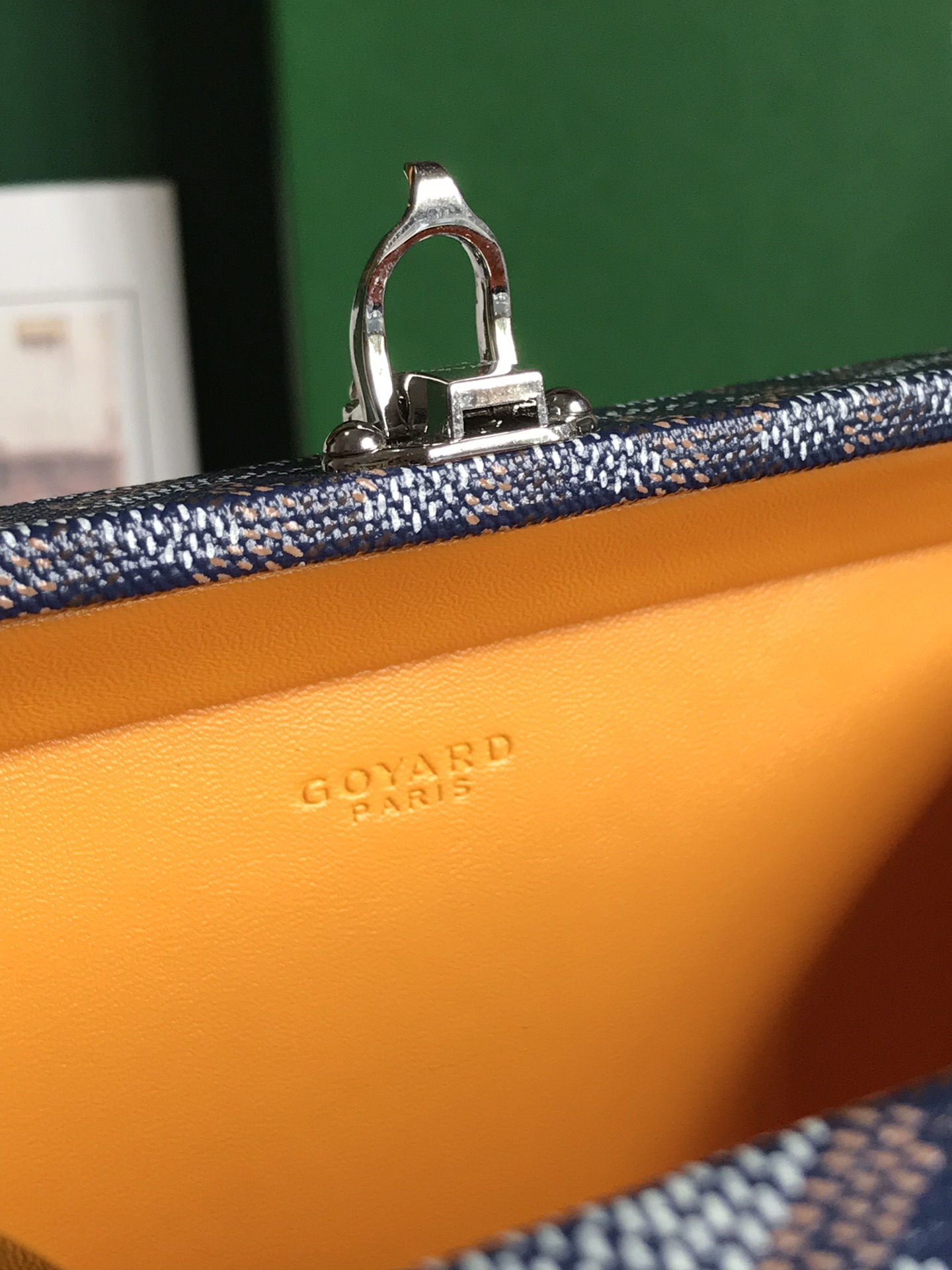 Goyard Blue navy Minaudiere Trunk Bag Goyard |