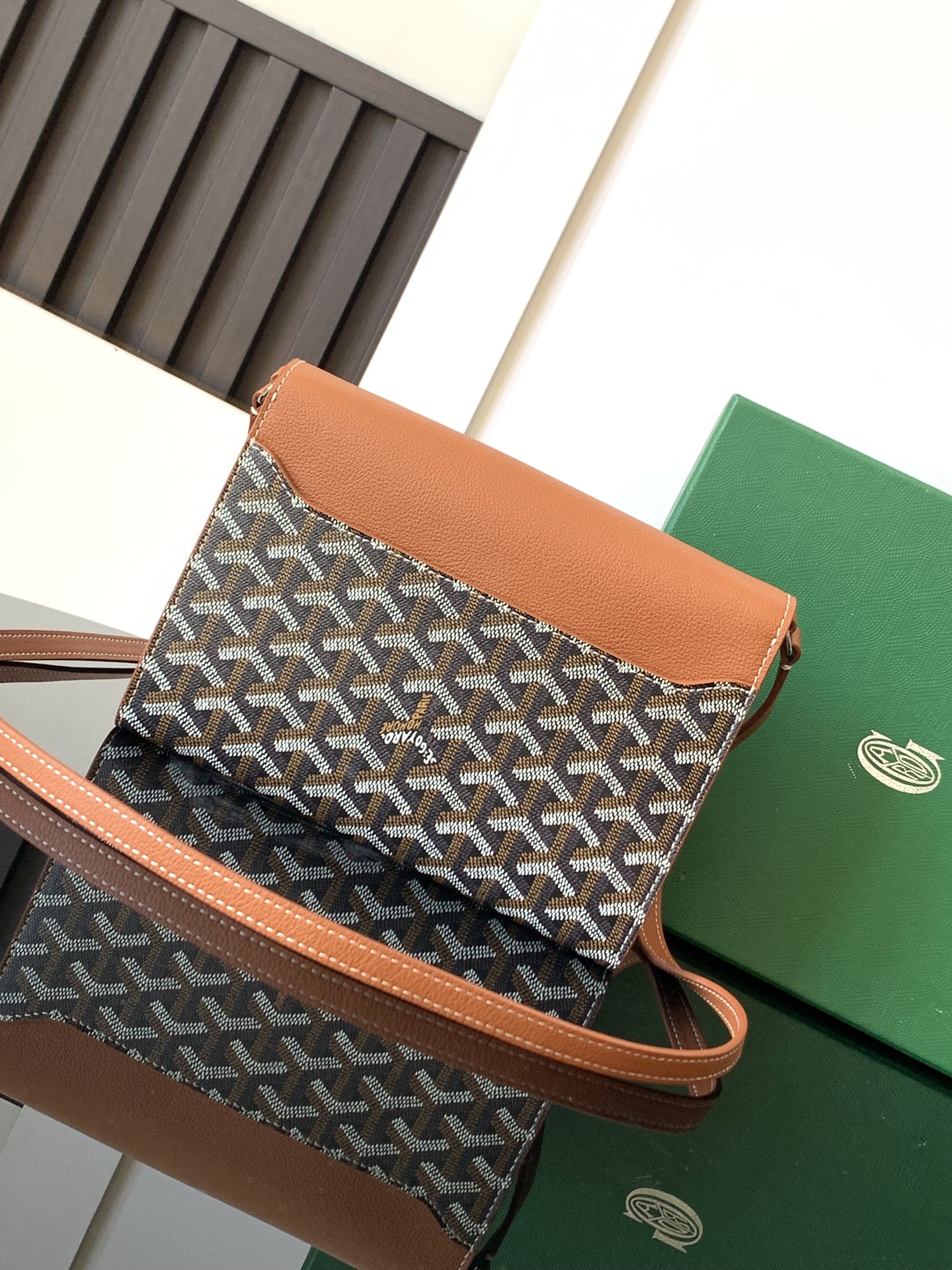 Goyard Black Goyardine Chypre Wallet Pouch Cloth Cloth ref.2242117