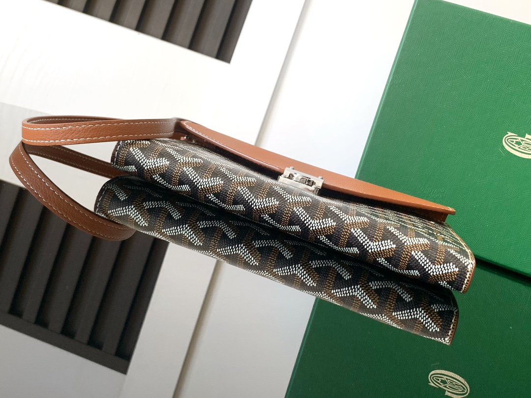 Goyard Black Goyardine Chypre Wallet Pouch Cloth Cloth ref.2242117