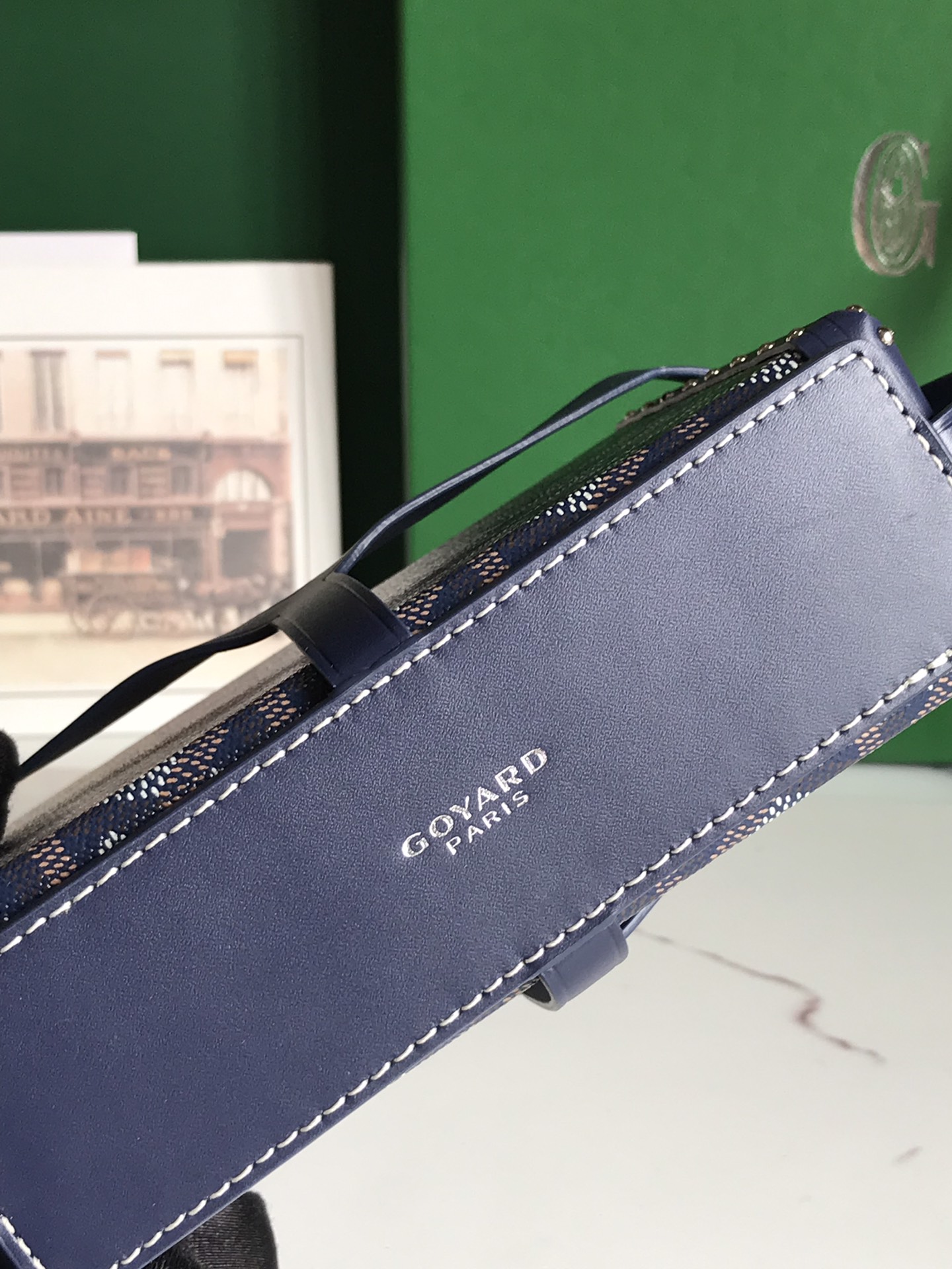 Goyard Blue navy Minaudiere Trunk Bag Goyard |
