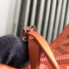 Goyard Chien Gris Pet Carrier Tote Coated Canvas bag orange