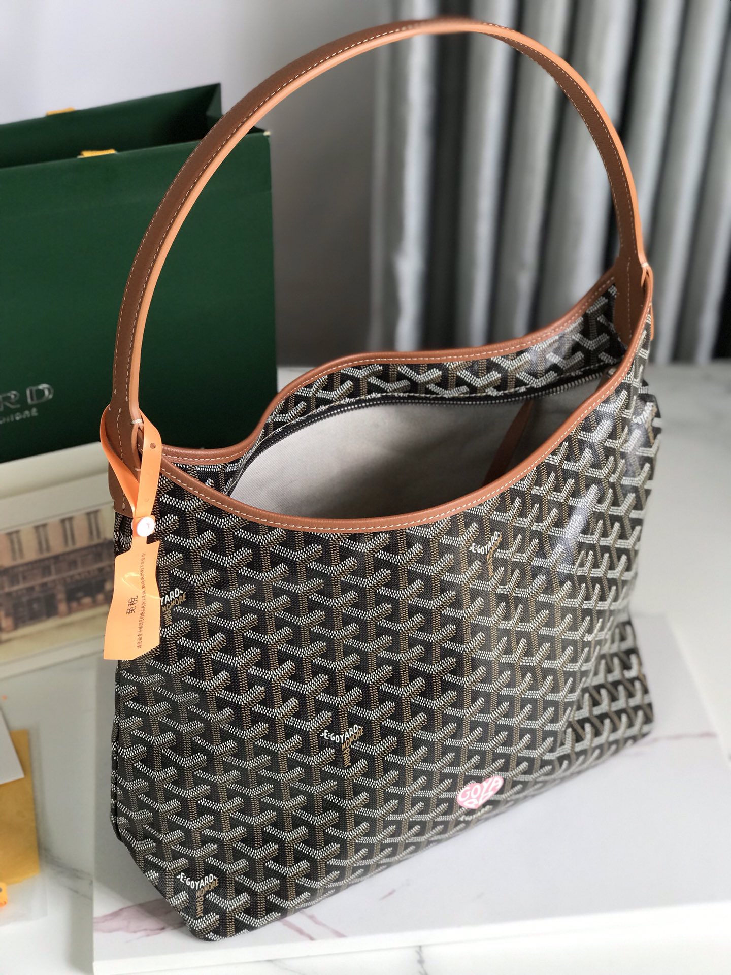Goyard Bohème Hobo Bag Brown Women's Tote Bag |
