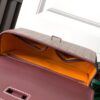 Goyard Burgundy Goyardine Coated Canvas and Leather