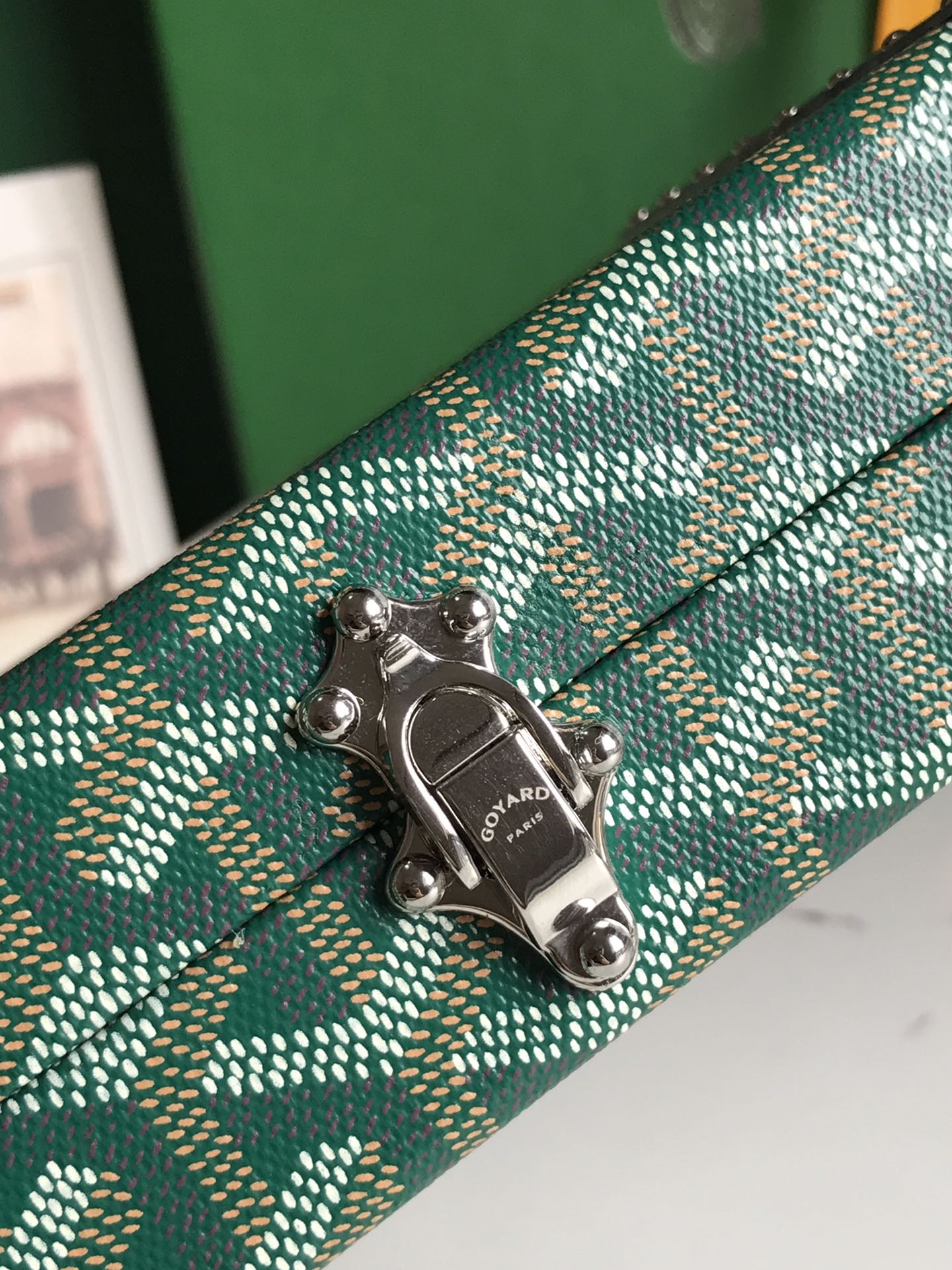 Goyard green Minaudiere Trunk Bag Goyard |