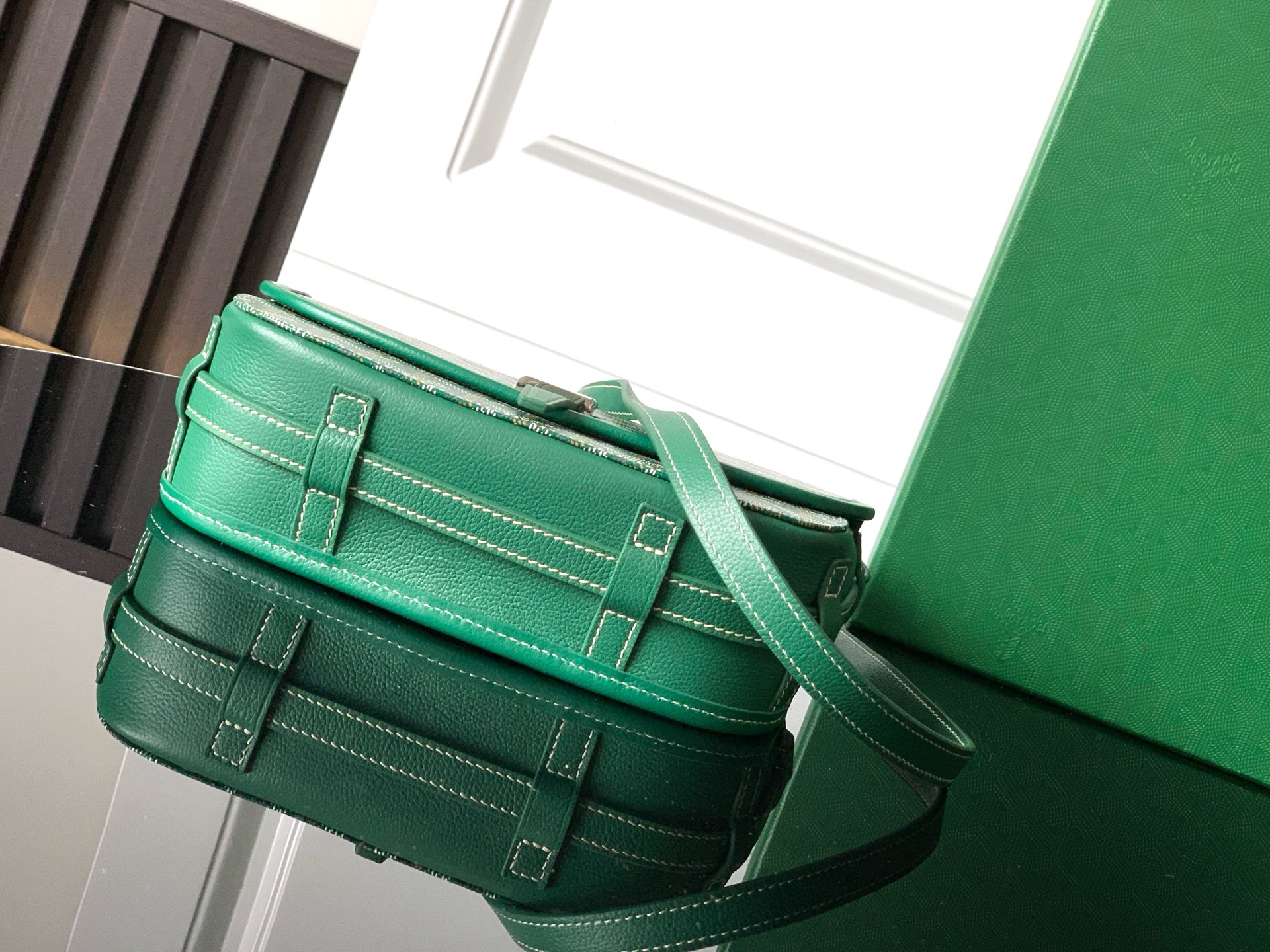 Goyard Goyardine Belvedere II green MM Messenger Bag –