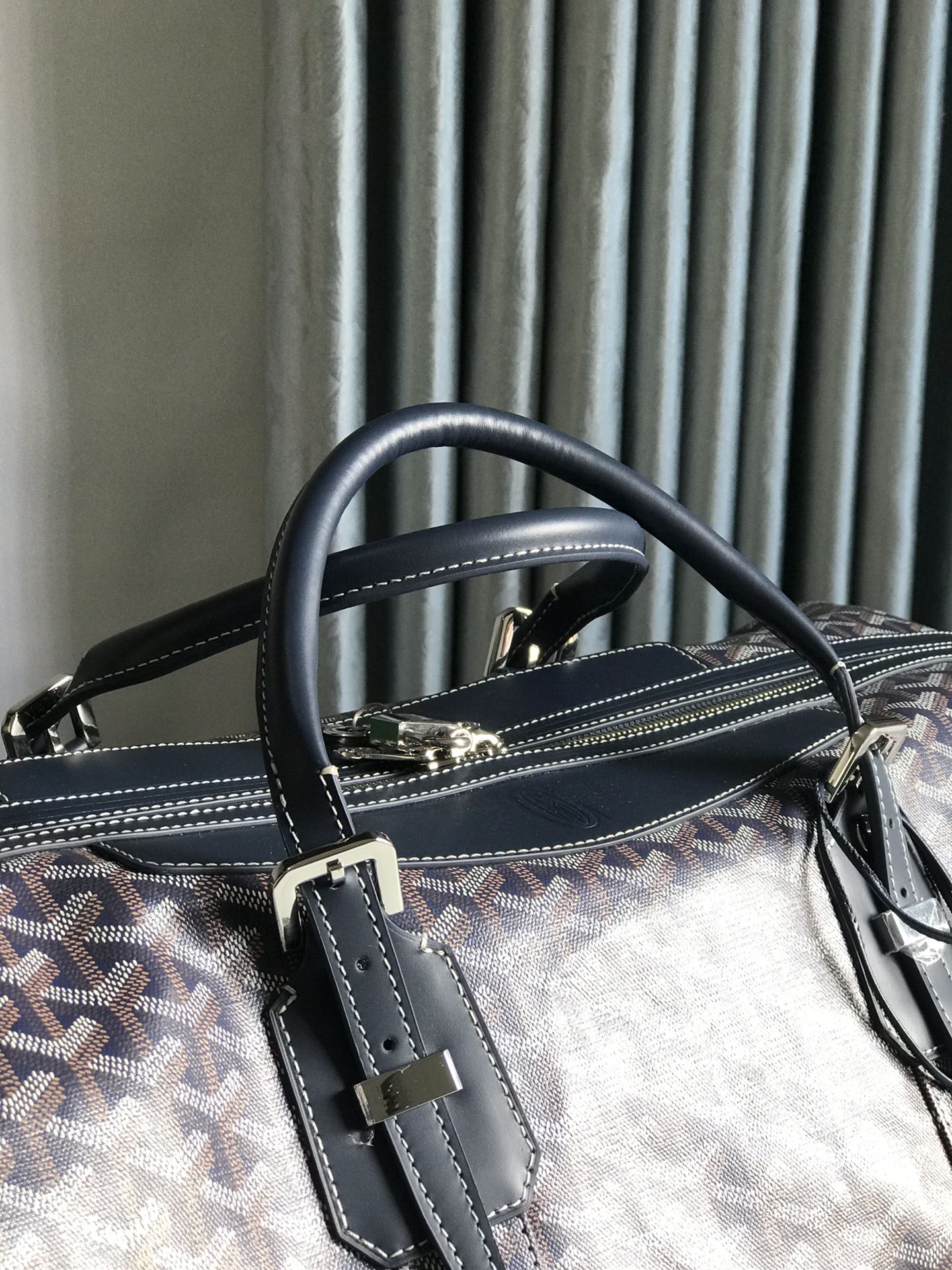 Goyard Sac Boeing 55 Duffle Handbag in Blue 98387