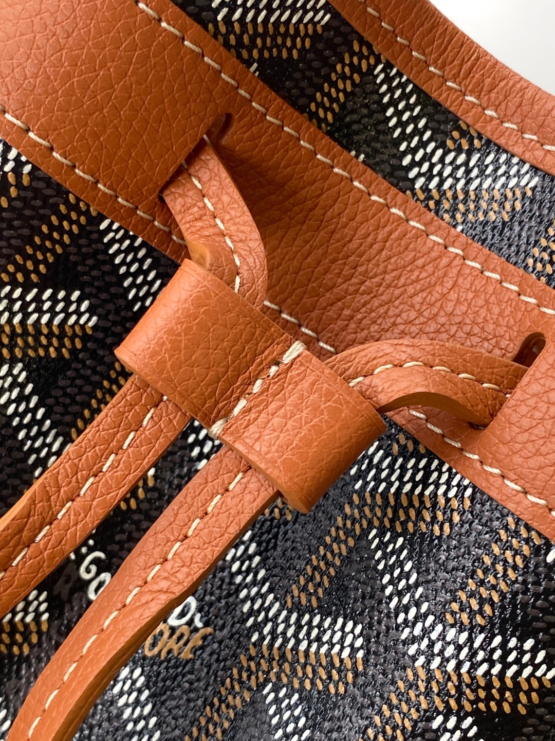 Goyard Petite Flot Bucket Bag Black Tan 139758379 | eBay