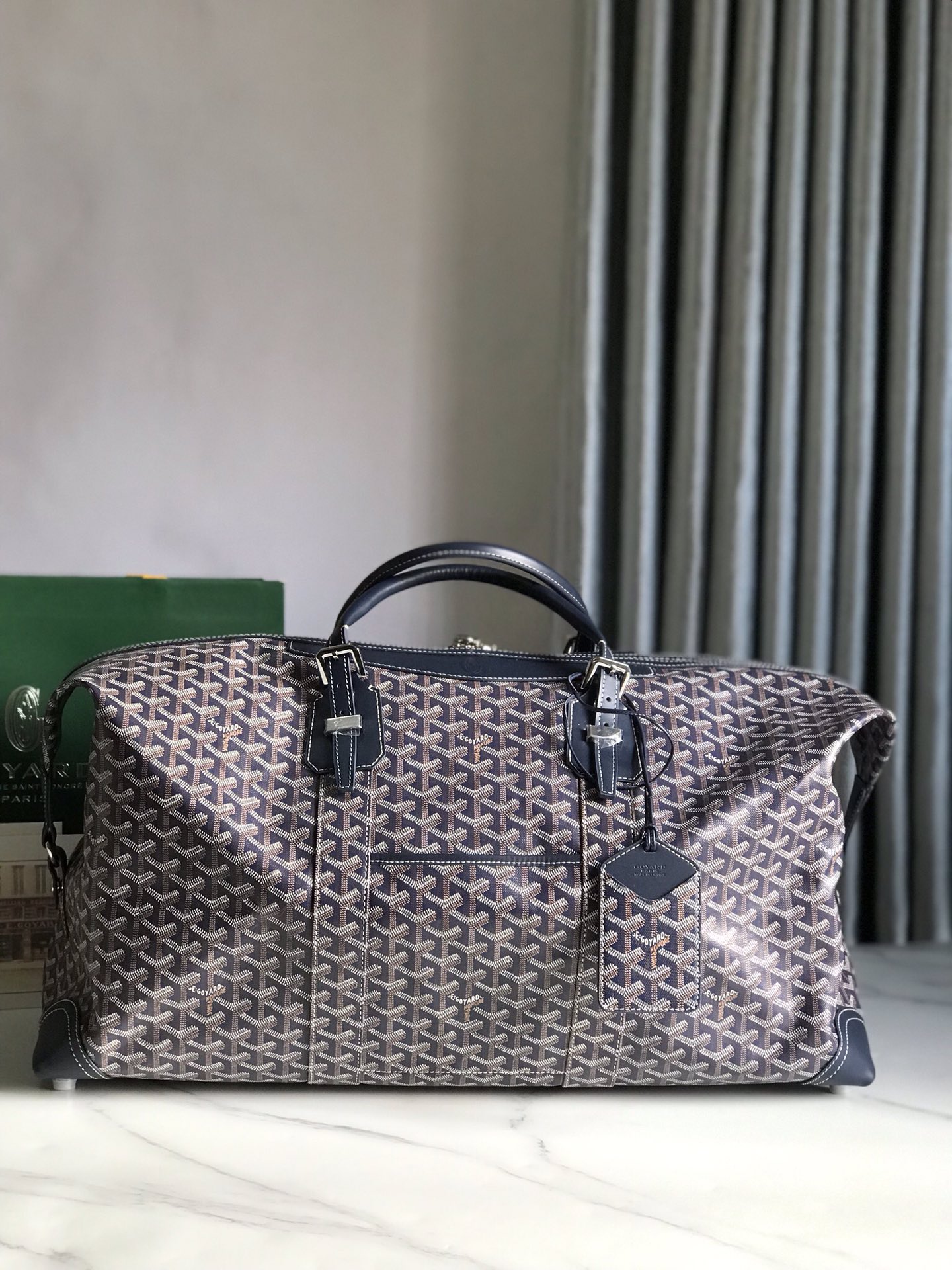 Goyard Sac Boeing 55 Duffle Handbag in Blue 98387